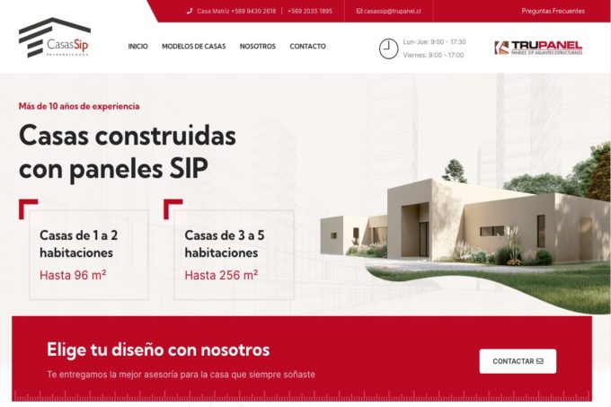 Casas Paneles SIP en chile